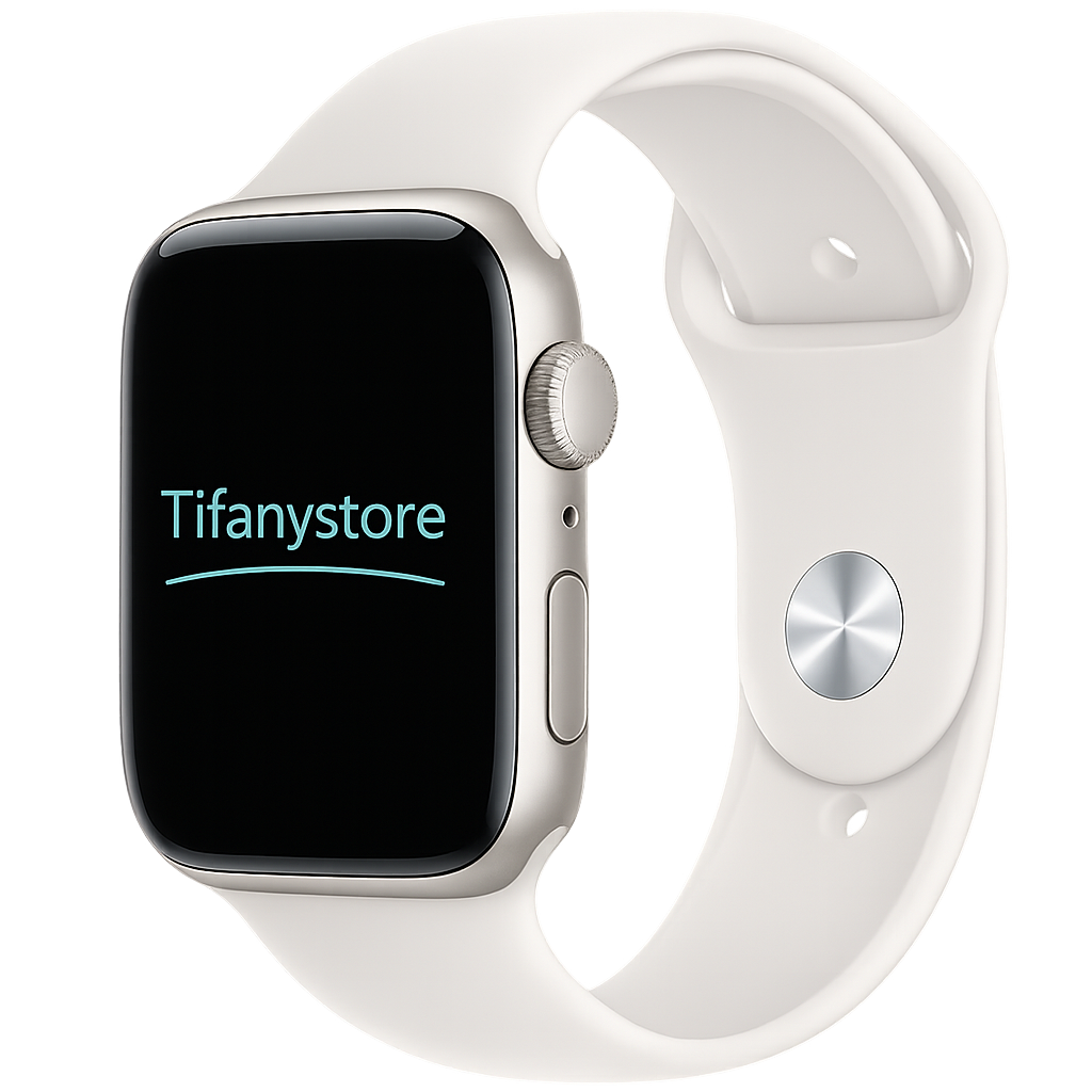 Apple Watch SE 3 (2025), 40 мм корпус из алюминия цвета «Starlight», ремешок Sport Band цвета «Starlight»